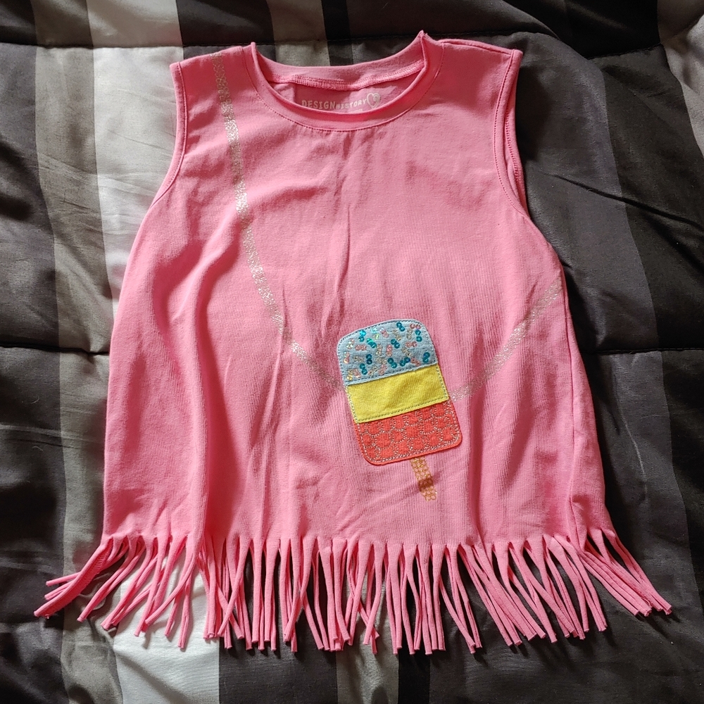 Cut Bottom Popsicle Purse Tank Top